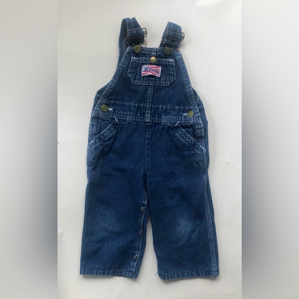 Vintage Liberty Denim Jean Overalls Toddler Kids 24 Months